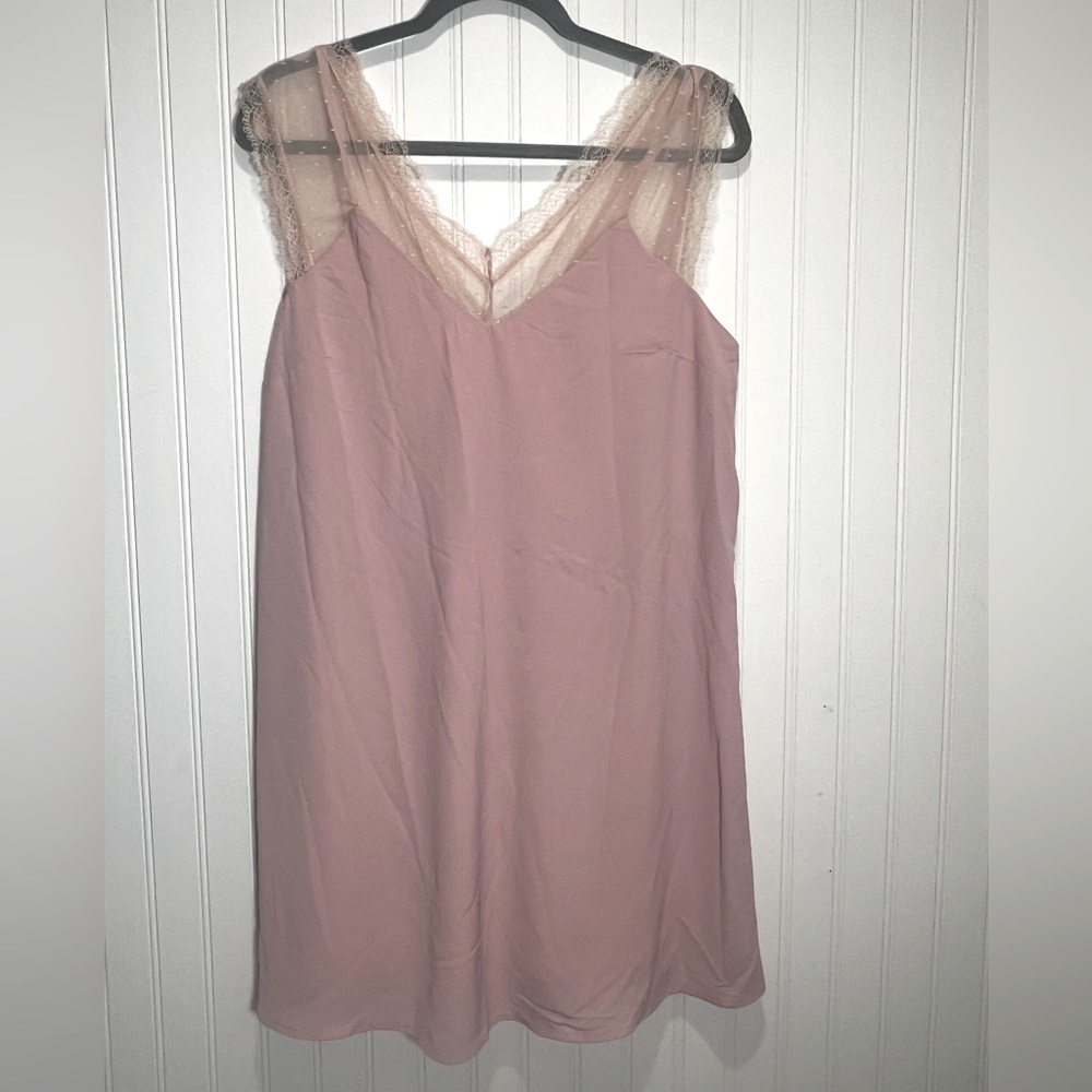 Love Riche‎ lace trim Slip Dress